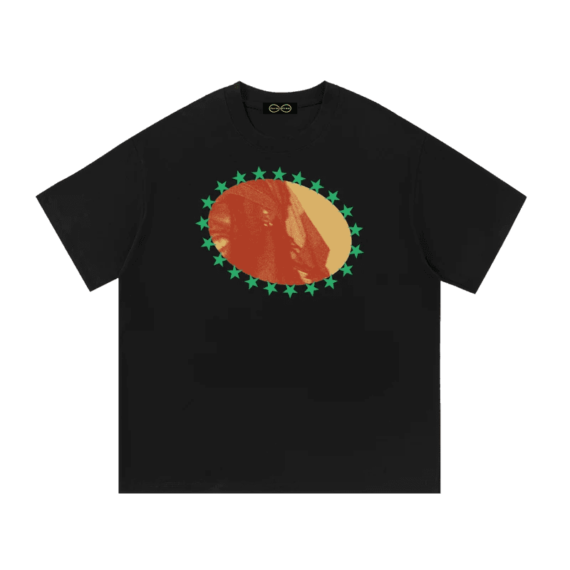 Black logo tee